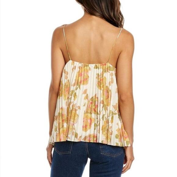 NWT Rebecca Taylor Wild Peony Pleated Tank XS - Picture 3 of 4